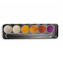 Kryolan Aquacolor Interferenz Palet 6 Couleurs Remplissage Spécial