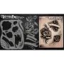 Wiser Airbrush Tattoo Roses et volutes