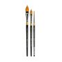 KINGART Original Golden Taklon Brush Set