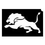 Pochoirs de tatouage pailleté Lion puissant (5 pièces)