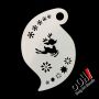 oOh Body Art Pochoir tempête bébé renne R07