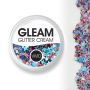 Vivid Gleam Chunky Glitter Cream- Red White 