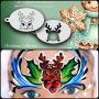 Pochoir de peinture faciale Renne