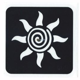 Pochoir Glittertattoo Sun Swirl (5 pièces)