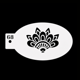 Pochoir fleur de lotus