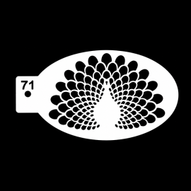 Elegant Peacock Stencil