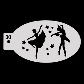 Ballet Dancers Stencil