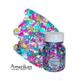 Amerikan Body Art Glitter Happy 28gr chunky glitter mix for face, body and hair