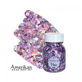 Amerikan Body Art Glitter Purple Rain 28gr chunky glitter mix for face, body and hair
