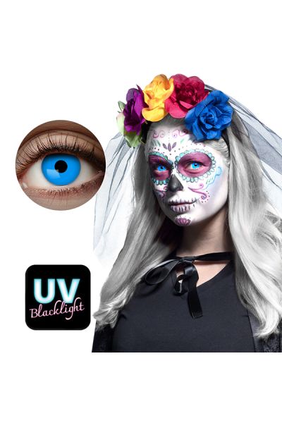 Lentilles bleues Uv Flash