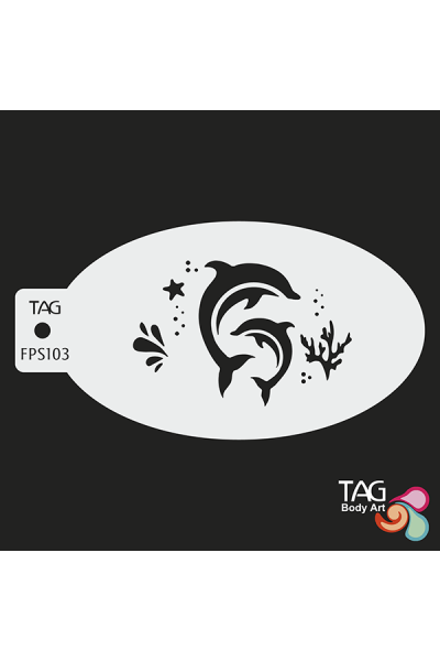 Tag Dolphin Dance Stencil