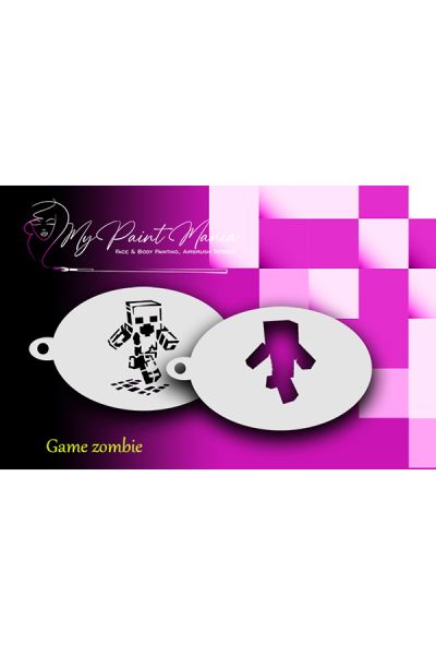Peinture faciale Pochoir Minecraft Zombie