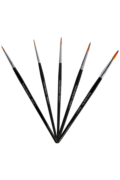 Fusion Body Art - Pinceau de peinture pour le visage - SET OF 5 Round
