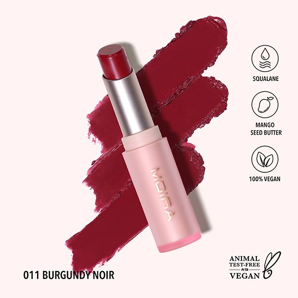 Moira Signature Lipstick 011 Burgundy Noir