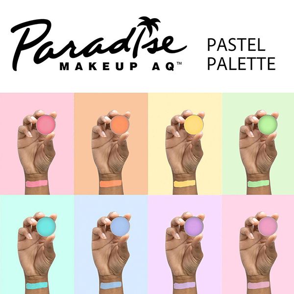 Palette de couleurs pastel Mehron Paradise AQ 8