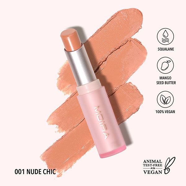 Moira Signature Lipstick- 001 Nude Chic