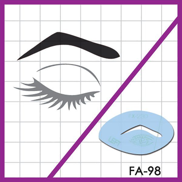 Pochoir à sourcils Extreme Beauty (22022)