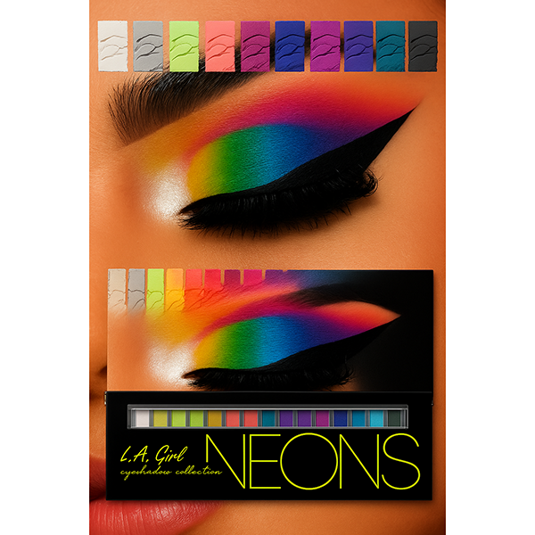 Collection d'ombres à paupières Beauty Brick Neon