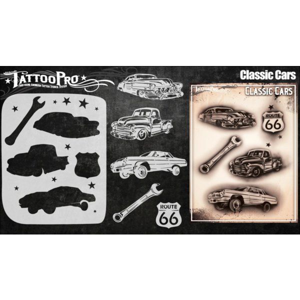 Wiser Airbrush Tattoo Voitures classiques