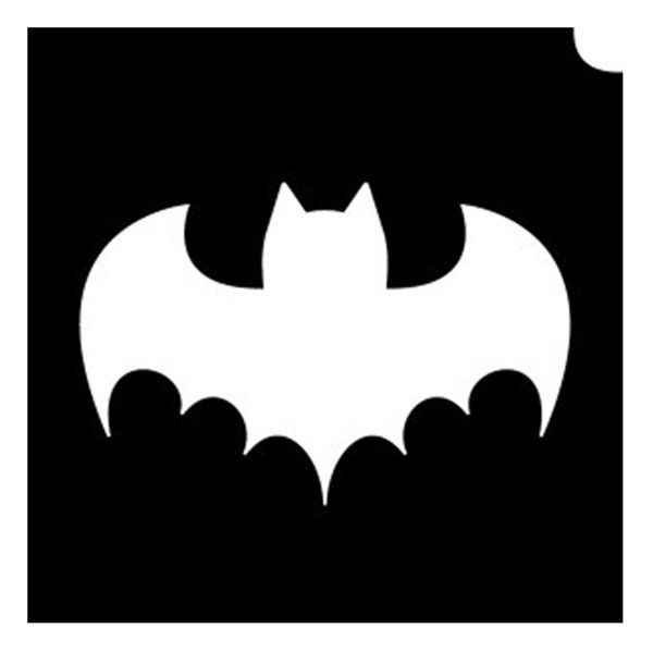 Pochoirs de tatouage pailletés chauve-souris simple (pack de 5)