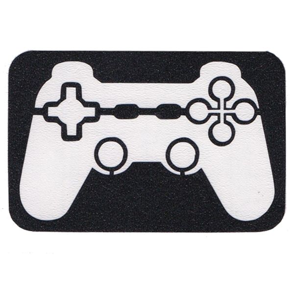 Manette de jeu avec pochoir de tatouage à paillettes