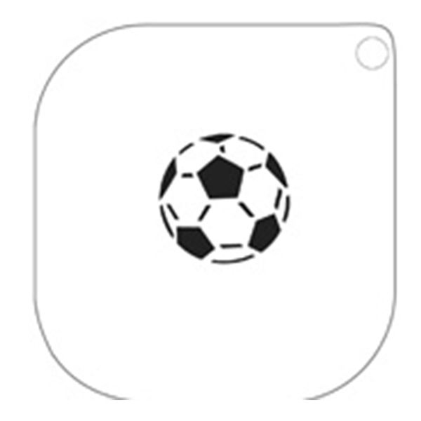 Peinture sur visagePochoir Football