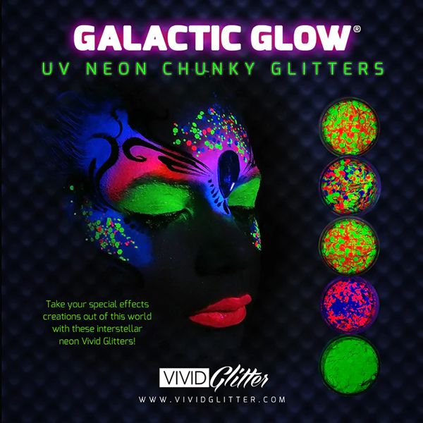 Vivid - Palette de crèmes à paillettes UV galactiques