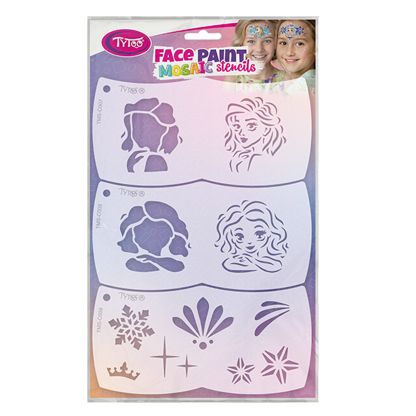 Facepaintstencils Reine des glaces