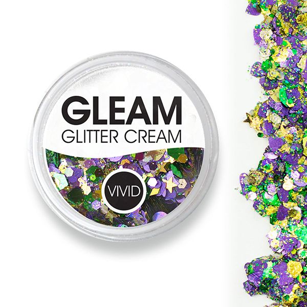 Vivid Gleam Chunky Glitter Cream- Mardi Party