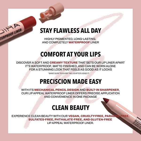 Moira Lip Liner Waterproof