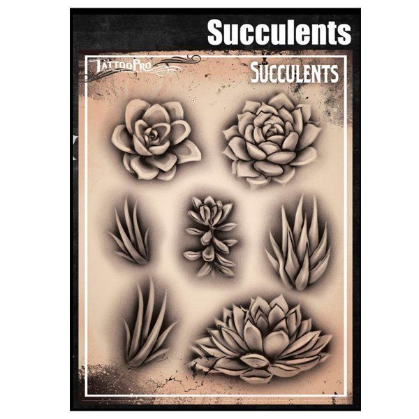 Succulentes Wiser Airbrush Tattoo