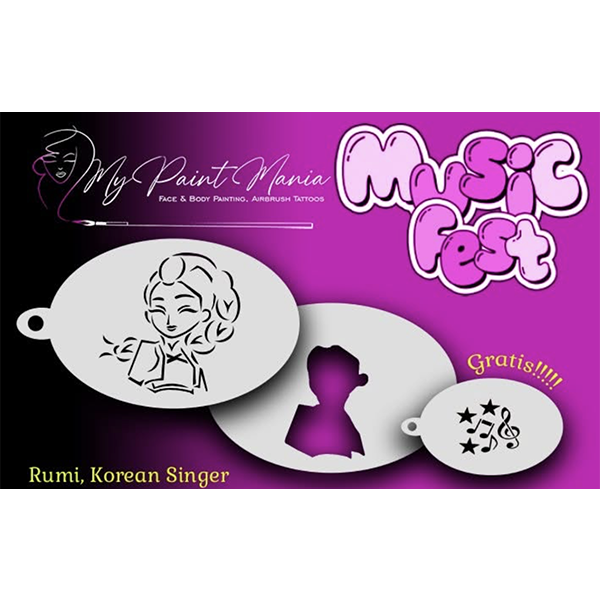 Pochoir de maquillage pour le visage Rumi Chanteuse coréenne