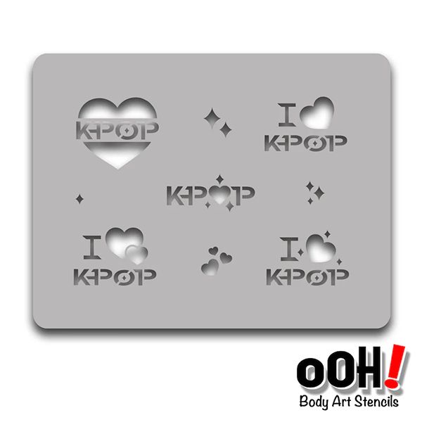 oOh Bodyart Pochoir K-Pop