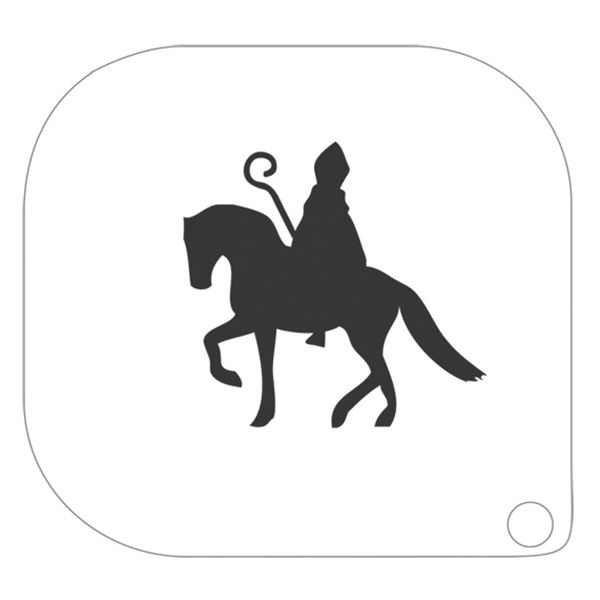 Pochoir Grimas Sint en Paard