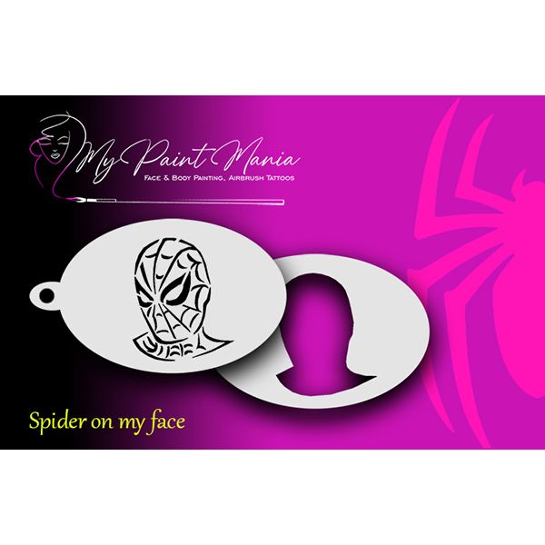 Pochoir de peinture pour le visage Spiderman